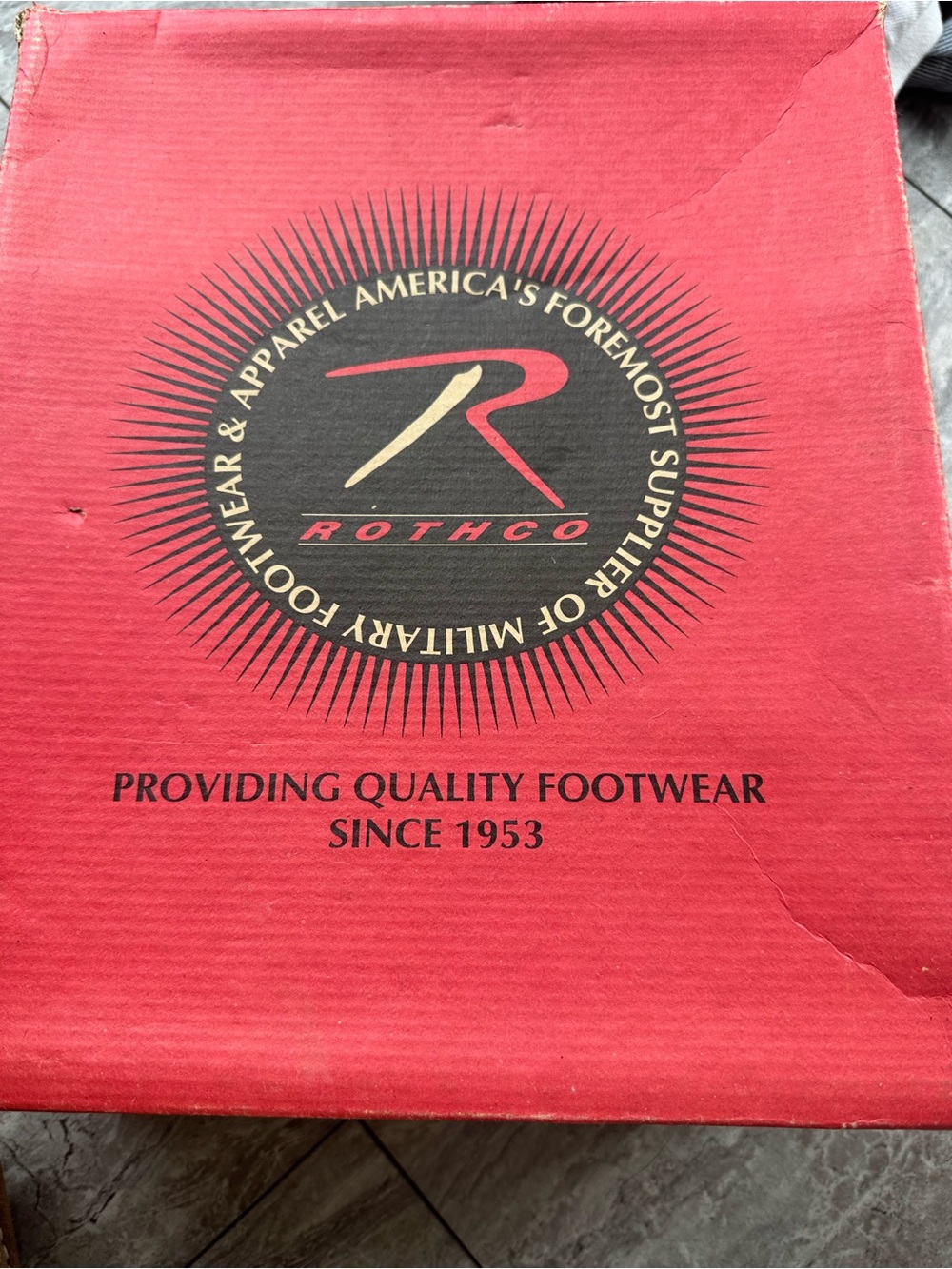 Vintage Rothco Combat Boots 8.5 Black Leather Military Tactical Lace Up 5075